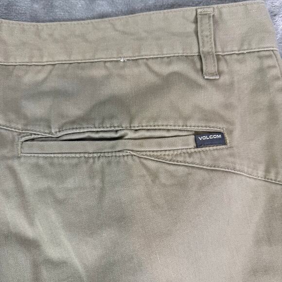Volcom casual skater streetwear khaki chino pants mens 38x31 - Picture 5 of 8